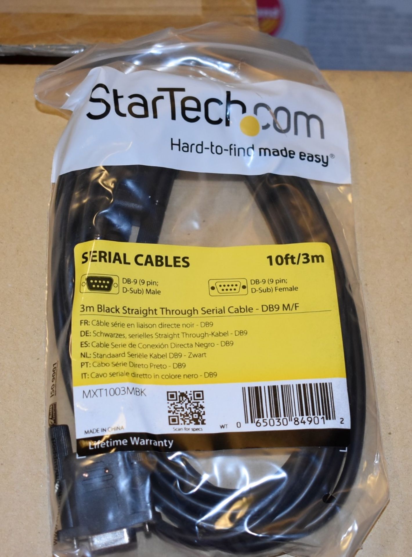 18 x StarTech 3m Straight Through DB9 M/F Serial Cables - New in Original Packaging - RRP £126 - - Image 2 of 3