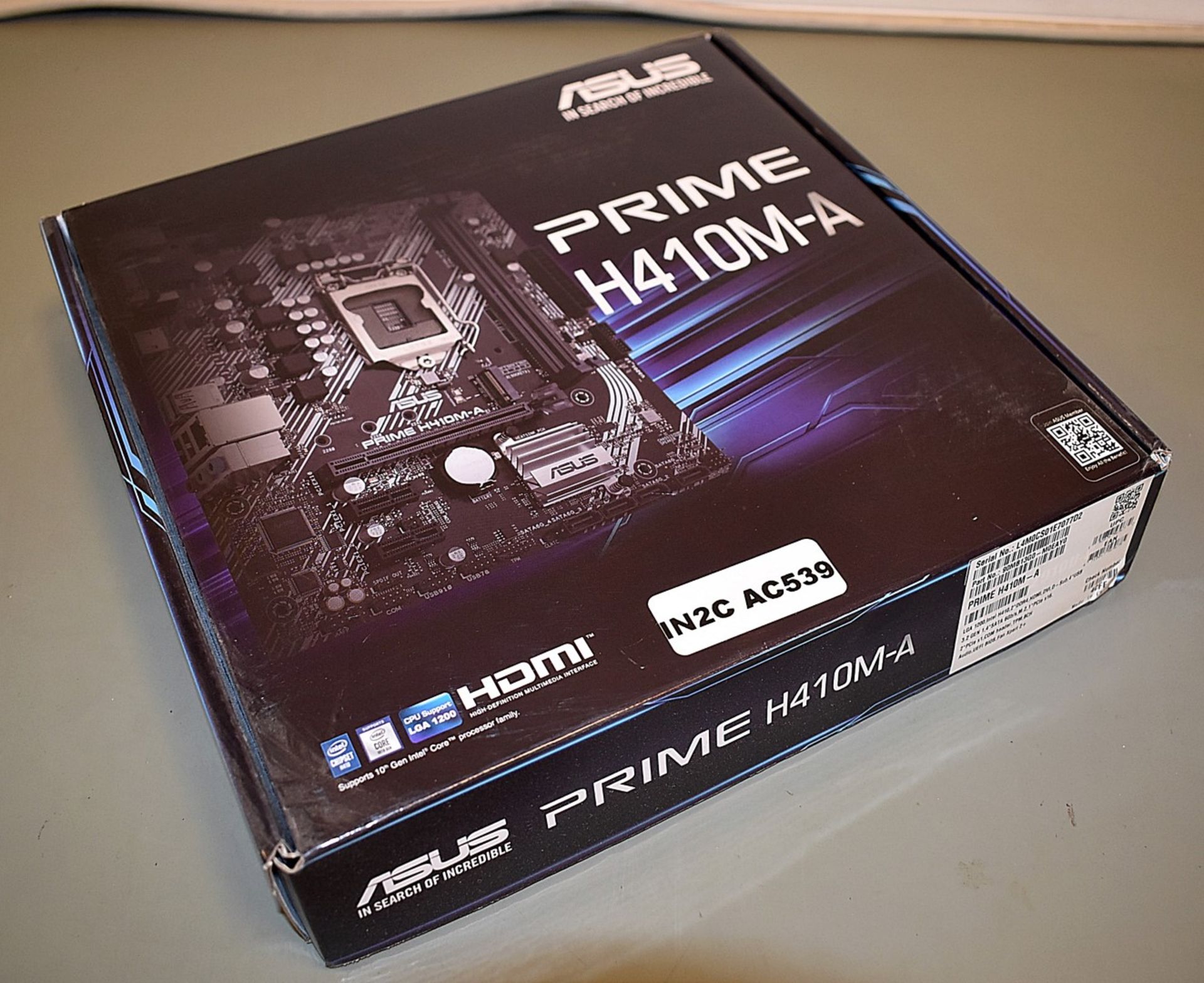 1 x Asus Prime H410M-A LGA1200 Intel Motherboard - Sample Motherboard - Image 3 of 7