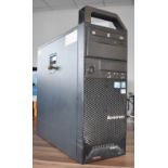 1 x Desktop Computer By Lenovo Featuring an Intel Xeon W3550 Processor, 16GB Ram, 120GB SSD, 3TB