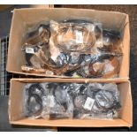 43 x Monitor Cables - Includes 18 x VGA Cables and 25 x DVI Cables - New Sealed Stock