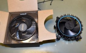 10 x Intel Laminar 12th Gen and AMD AM4 Wraith Stealth CPU Coolers - Unused Without Packaging