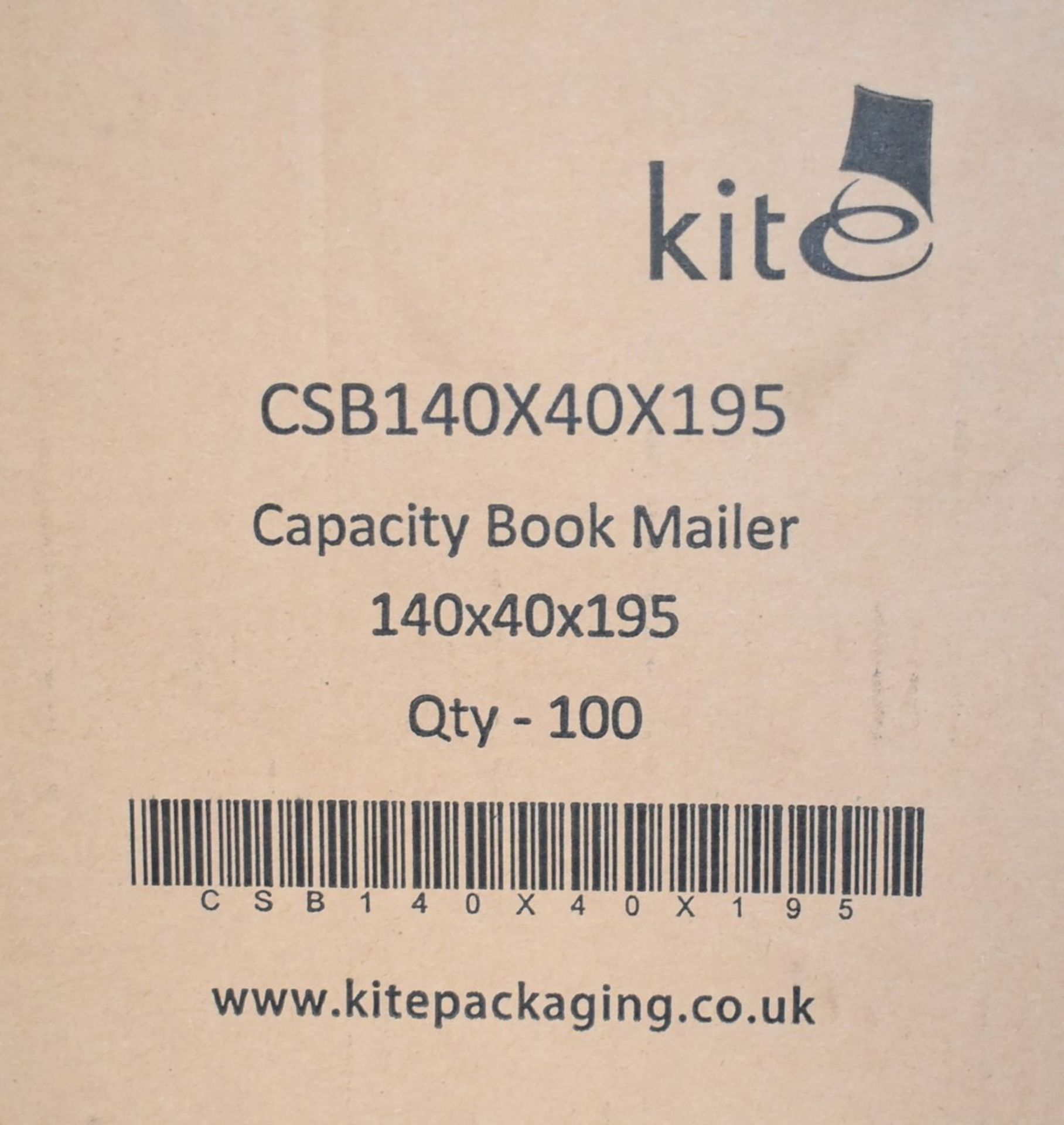 100 x Capacity Book Mailer Cardboard Envelopes - Size: 140 x 140 x 195mm - Image 2 of 3