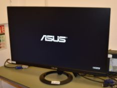 1 x Asus 27 Inch Full HD IPS UItra Slime Frameless Monitor - Includes Power Cable - Model VZ279