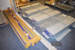 6 x Bays of Heavy Duty Storage Racking With Shelves - Includes 7 x Uprights, 16 x Crossbeams