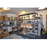 1 x Large Collection of Boltless Warehouse Storage Shelving - Includes 15 x Uprights & 37 x Shelves