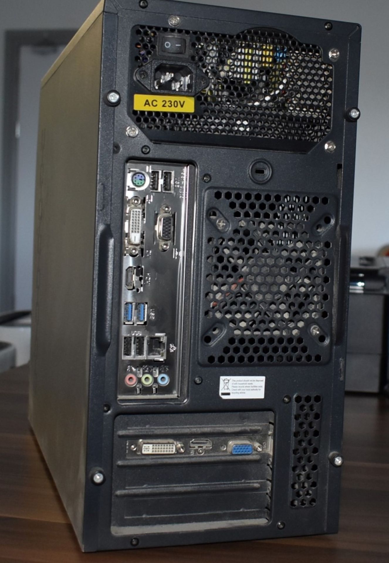1 x Desktop Computer Featuring an AMD FX4300 Processor, 8GB Ram, 128GB SSD, Liquid Coole - Image 2 of 3
