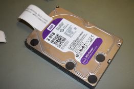 1 x Western Digital 3.0TB SATA Hard Drive - 64mb Cache WD Purple