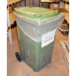 1 x Wheelie Waste Bin in Green - 240 Litre - Previously Used Indoors Only - Good Clean Condition