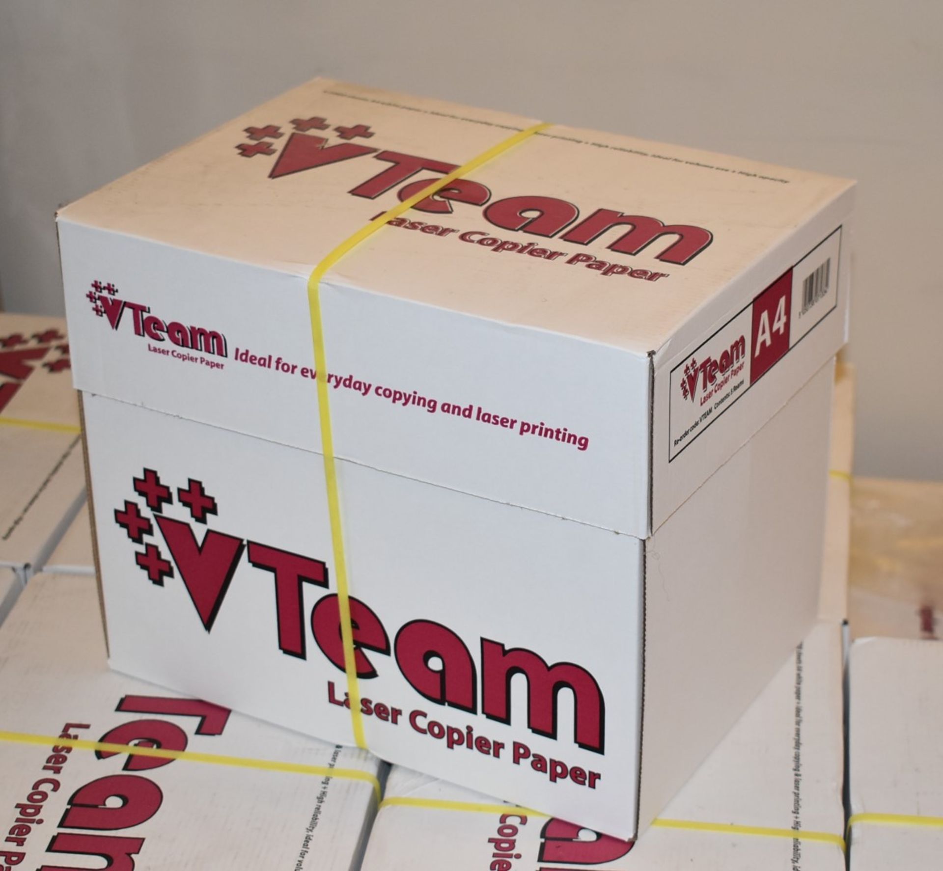 10 x Packs of Vteam A4 Laser Copy Paper - 500 Sheets Per Pack - Includes 2 x Boxes of 5 x Reams - - Image 4 of 6
