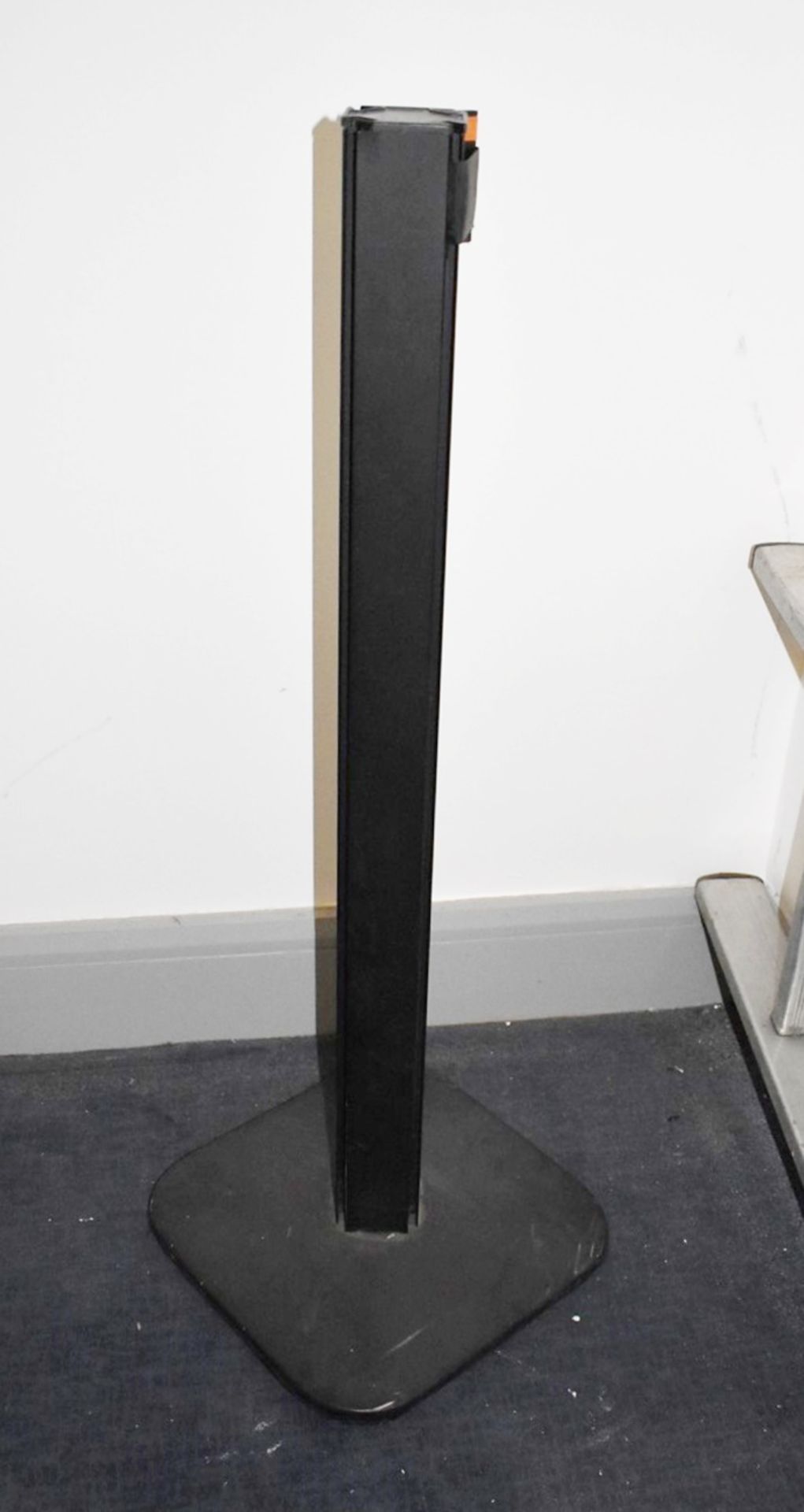 2 x Crowd Control Queue Barriers With Rectractable Belts - Black Finish - Approx Height 95 cms - - Image 4 of 4