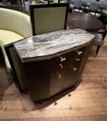 1 x Luxury Commercial Granite Topped Waiter Station - Situated in an Exclusive Gourmet Restaurant