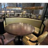 1 x Luxury Commercial Star-shaped Banquet Seating - Situated in an Exclusive Gourmet Restaurant