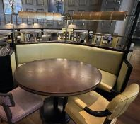 1 x Luxury Commercial Star-shaped Banquet Seating - Situated in an Exclusive Gourmet Restaurant