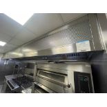 1 x Stainless Steel 5.5 Meter Extractor Canopy For Commercial Kitchens - Splits into Three Sections