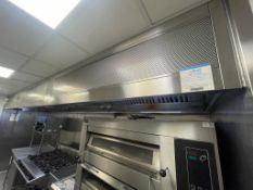 1 x Stainless Steel 5.5 Meter Extractor Canopy For Commercial Kitchens - Splits into Three Sections