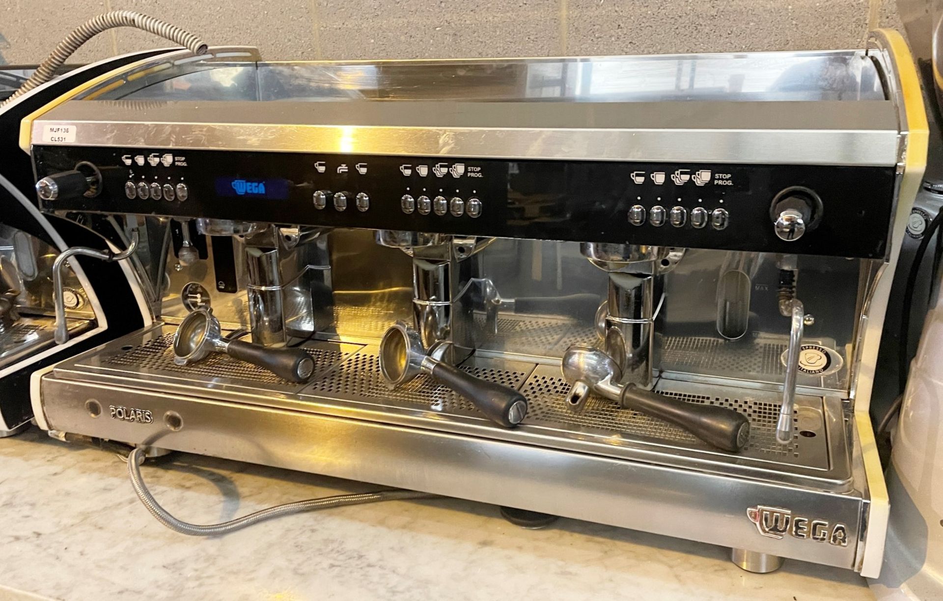 1 x Polaris Wega 3 Group Commercial Espresso Coffee Machine With Evo Display - 3 Phase - Image 6 of 7