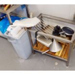 1 x Appliance Stand With Various Kitchen Accessories