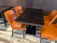 10 x Dining Chairs Upholstered in Tan Leather