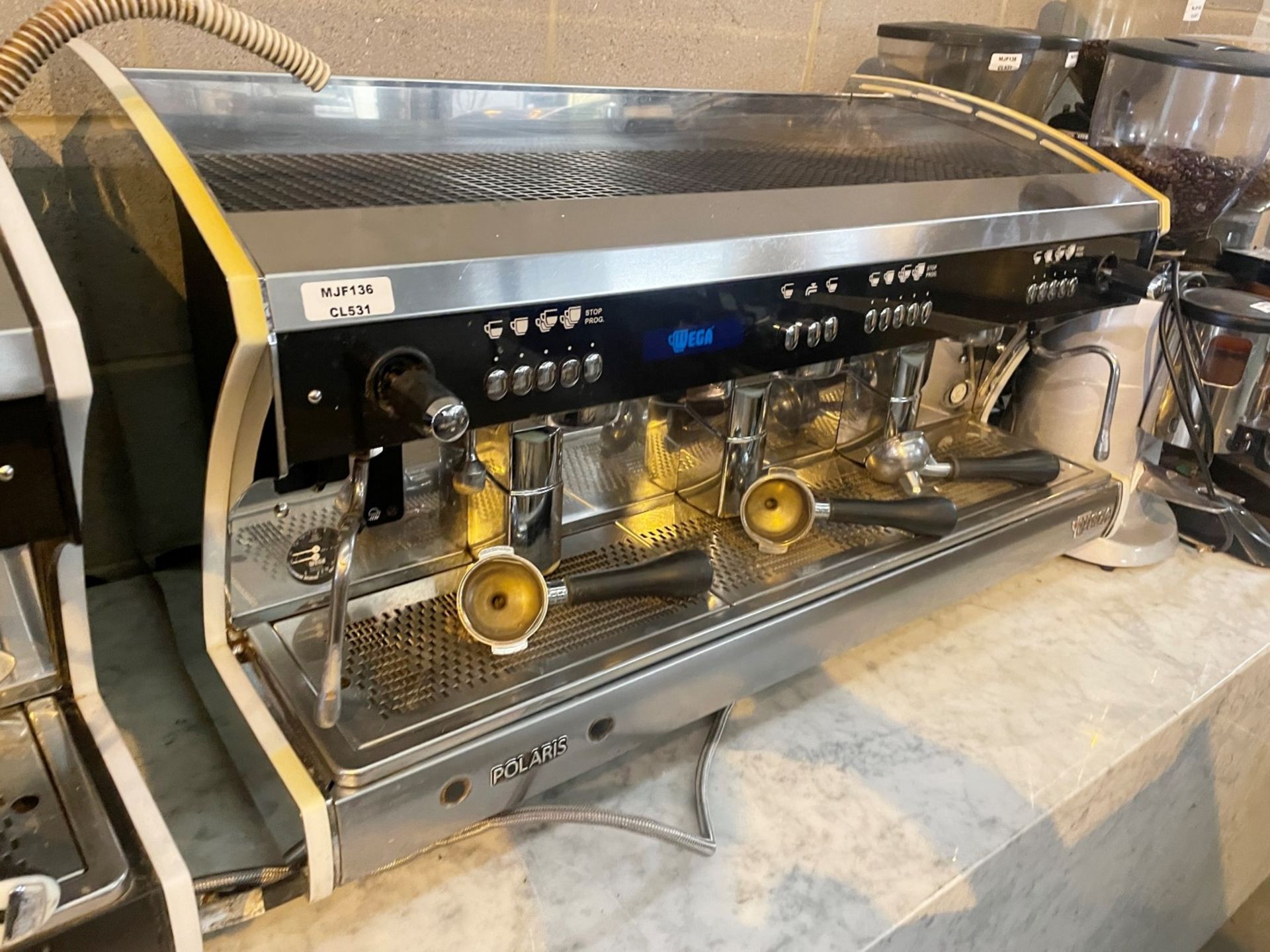 1 x Polaris Wega 3 Group Commercial Espresso Coffee Machine With Evo Display - 3 Phase - Image 3 of 7