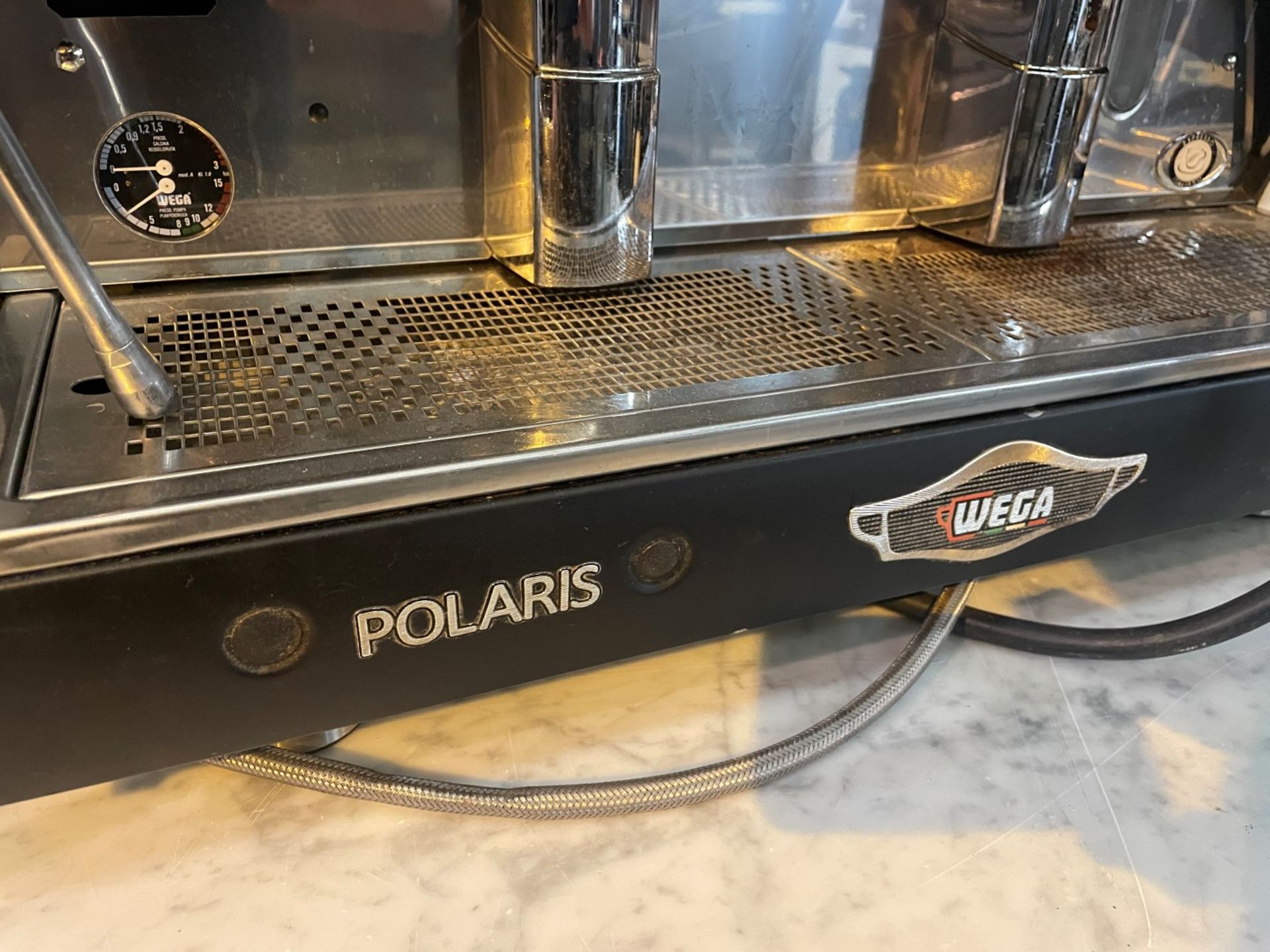 1 x Polaris Wega 2 Group Commercial Espresso Coffee Machine - Stainless Steel / Black Finish - Image 2 of 11