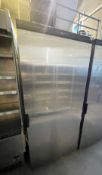 1 x Mondial Single Door 640Ltr Upright Refrigerator - Stainless Steel Finish