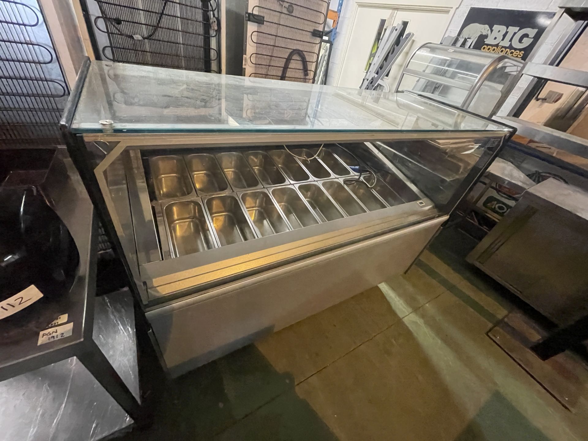 1 x Ice Cream & Gelato Display and Serve Cabinet by ISA - Dimensions: H131 x W150 x D105 cms - Image 7 of 8