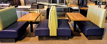 1 x Collection of Restaurant Seating Benches to Includes 2 x End Benches and 3 x Back to Back
