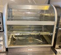 1 x Lincat Countertop Display Cabinet For Cakes or Pastries - Dimensions: H78 x W75 x D68 cms