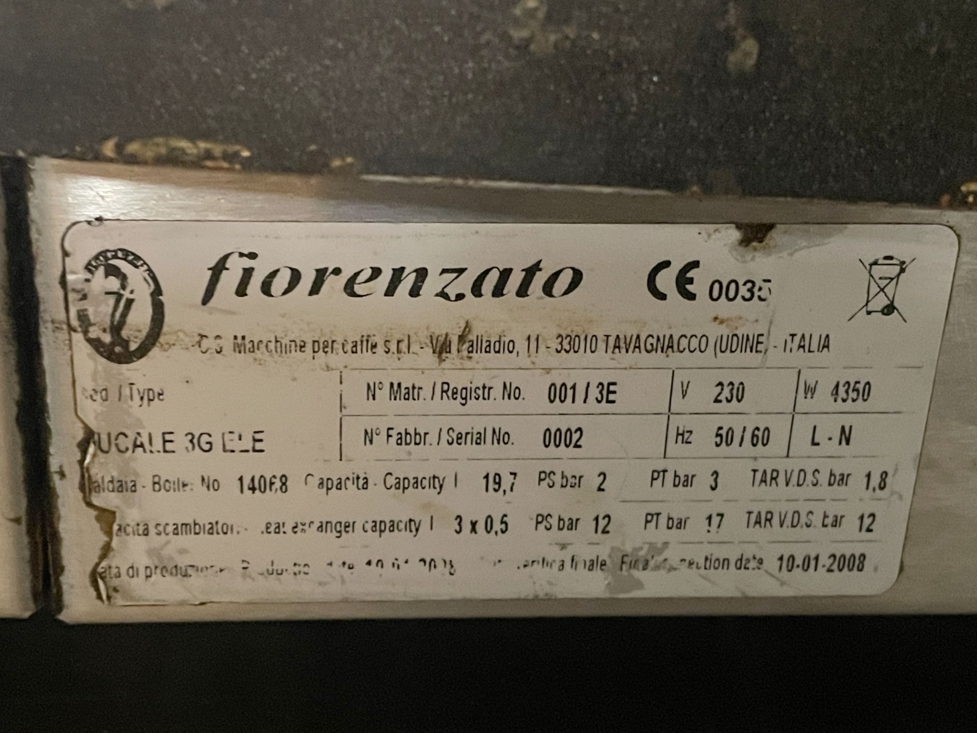 1 x Fiorenzato Ducale 3 Group Espresso Coffee Machine - Image 7 of 10