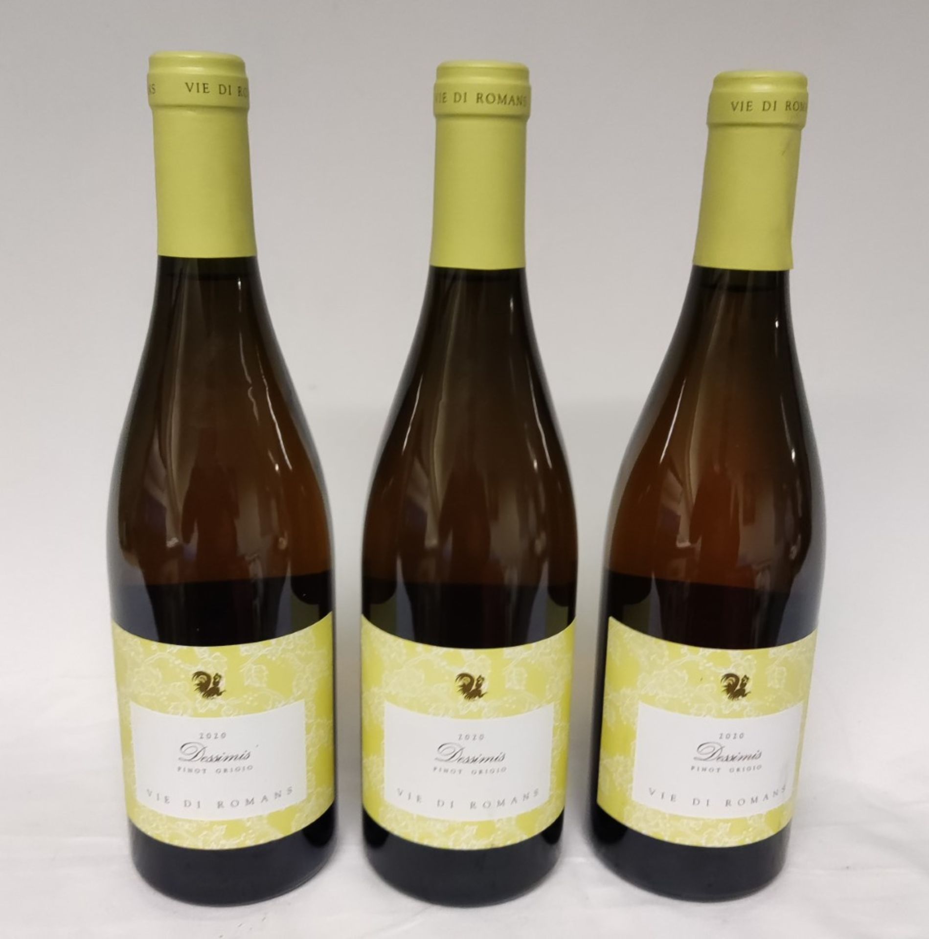3 x Bottles of 2020 Vie Di Romans Dessimis Pinot Grigio White Wine - Retail Price £90 - Ref: WAS362/ - Image 2 of 6