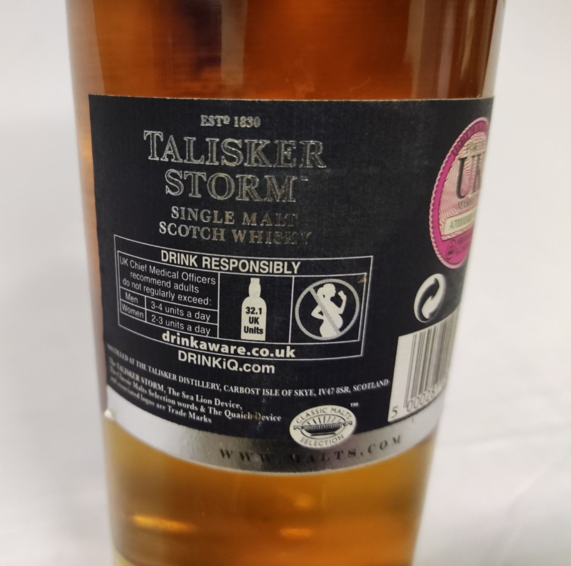 1 x Bottle of Talisker Storm Single Malt Scotch Whisky - 70cl - Retail Price £46 - Ref: WAS447/ - Image 7 of 7