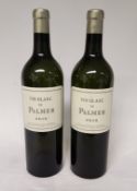 2 x Bottles of 2019 Vin Blanc De Palmer Mis En Bouteille A Cantenac White Wine - Retail Price £700 -