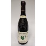 1 x Bottle of 2012 Henri Bonneau Chateauneuf-Du-Pape Red Wine - Retail Price £330 - Ref: WAS417/CR9-