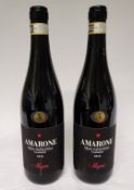 2 x Bottles of 2018 Allegrini Amarone Della Valpolicella Classico DOCG Red Wine - Retail Price £120
