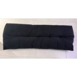 1 x Velvet Chenille Dark Grey Bolster/Headboard Cushion - Made In England - Dimensions: 140x50cm