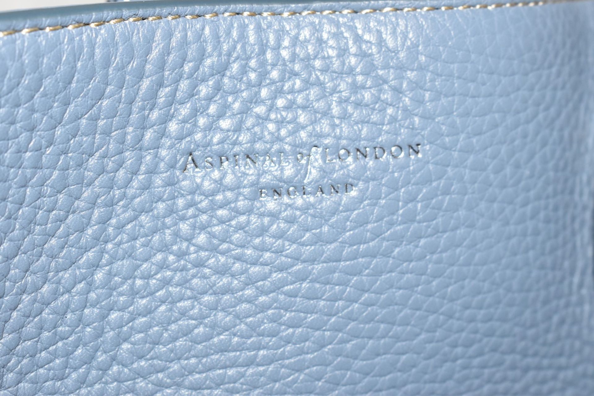 1 x ASPINAL OF LONDON Luxury Leather Tote Bag In Pale Blue - Original Price £675.00 - Image 3 of 6
