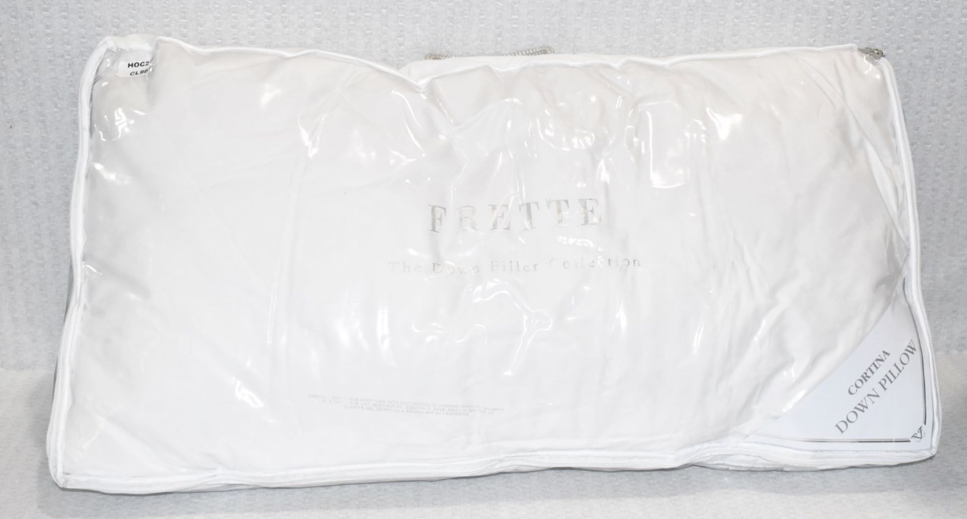 1 x FRETTE 'Cortina' Luxury Goose Down Kingsize Soft Pillow in White, 54cm x 94cm - RRP £670.00 - Image 2 of 9