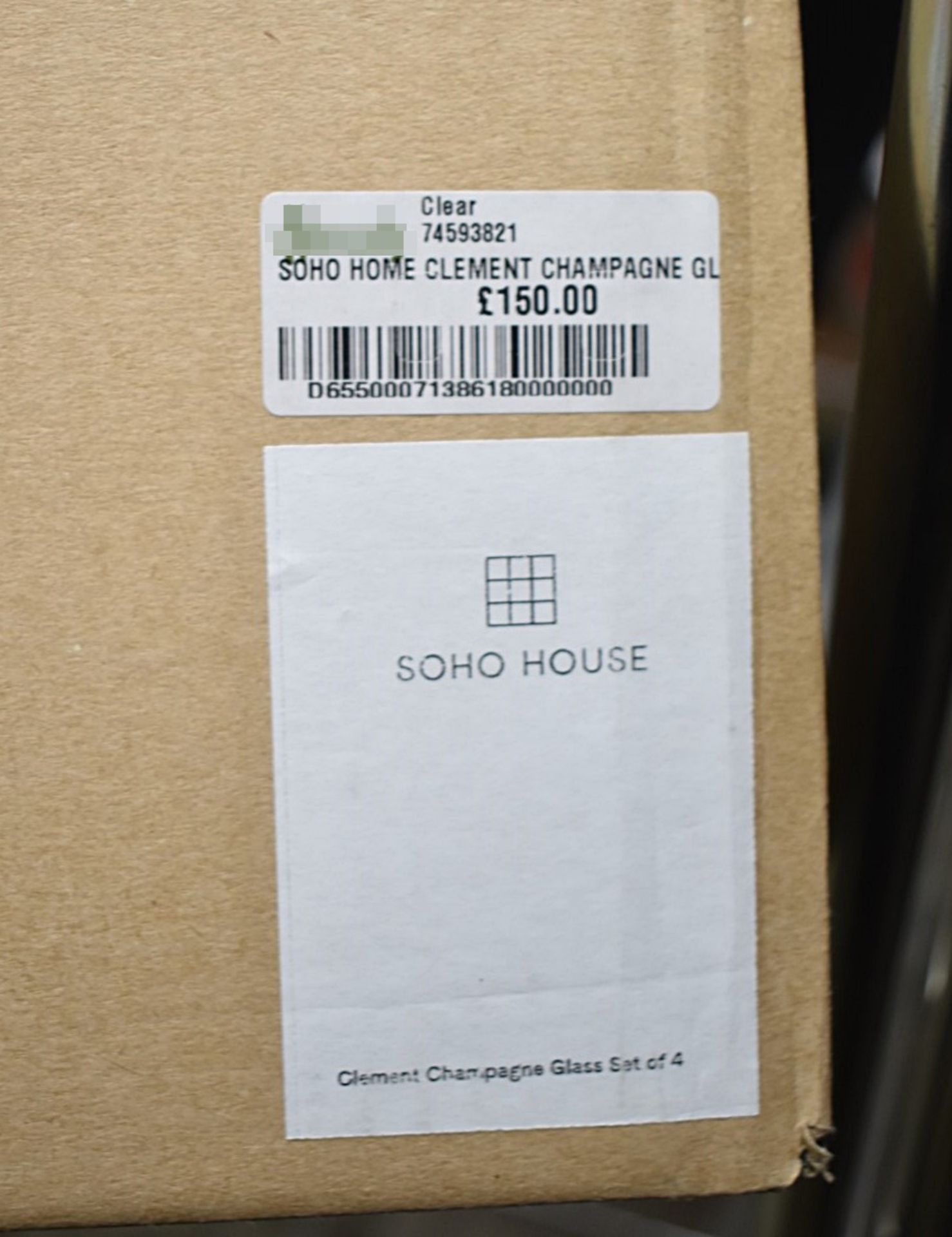 3 x SOHO HOUSE HOME 'Clement' Champagne Glasses (200ml) - Boxed Stock - Original Value £112.50 - Image 2 of 7