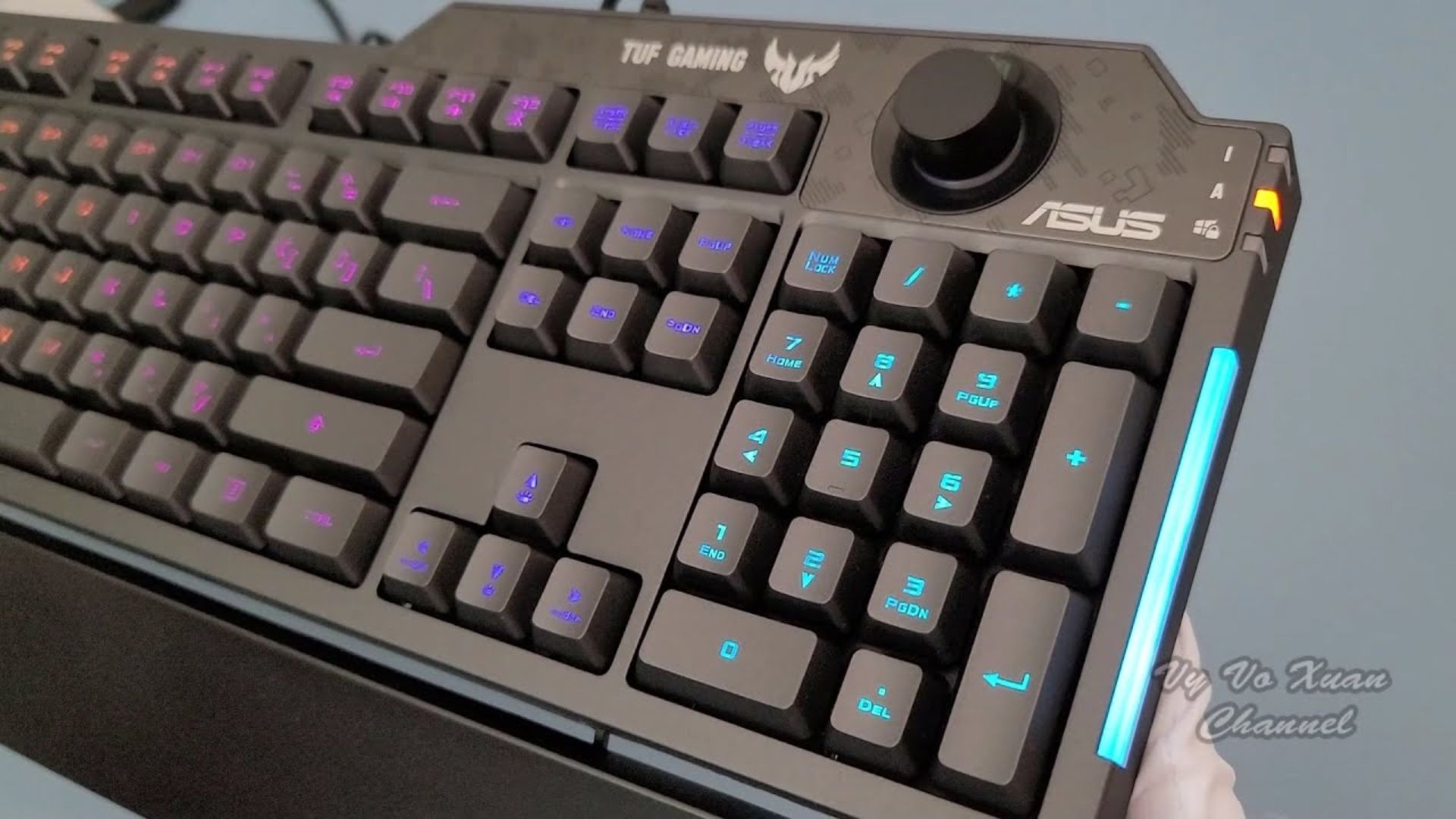 1 x Asus TUF K1 RGB Gaming Keyboard - Brand New and Boxed - Features Volume Control, Side Light - Image 4 of 8