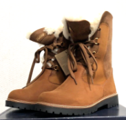 1 x Pair of Designer Olang Women's Winter Boots - Galles 85 Cuoio - Euro Size 38 - New Boxed Stock -