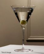 1 x RICHARD BRENDON Mouth-blown Crystal Star Cut Martini Glass (200ml) - Retail Value £80.00 -