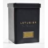 1 x LOTUSIER 'Tin Humidor' Luxury Double-walled Storage Tin In Grey - Original Price £130.00