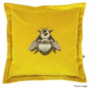 1 x TIMOROUS BEASTIES Napoleon Bee Cushion, in Honey Yellow - Original Price £135.00
