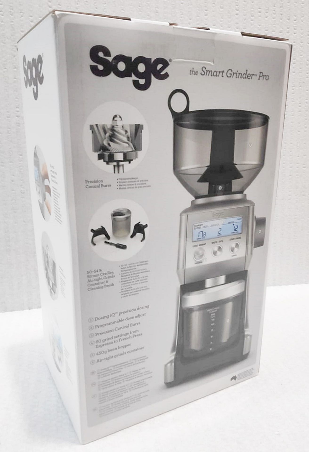 1 x SAGE Smart Grinder Pro™ Coffee Grinder, Stainless Steel - Original Price £210.00 - Image 2 of 14