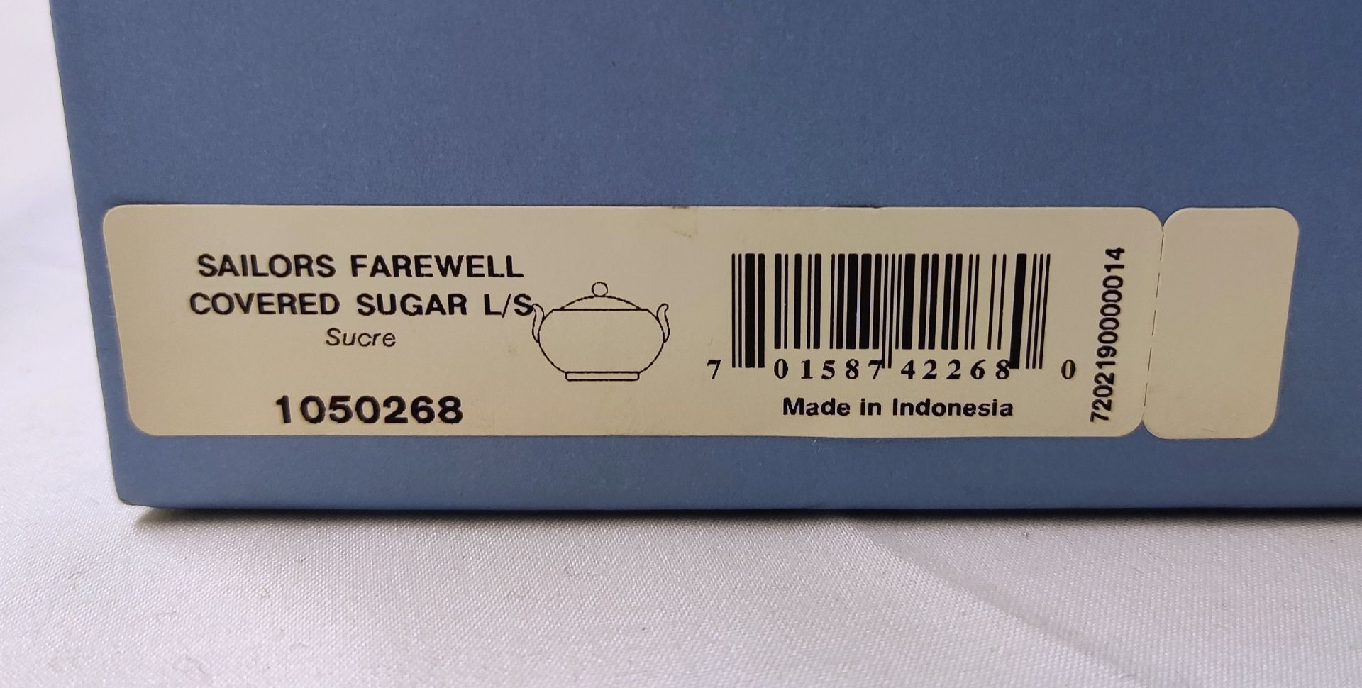 1 x WEDGWOOD Sailors Farewell Large Covered Fine Bone China Sugar Bowl - New/Boxed - RRP £105 - Ref: - Image 16 of 18