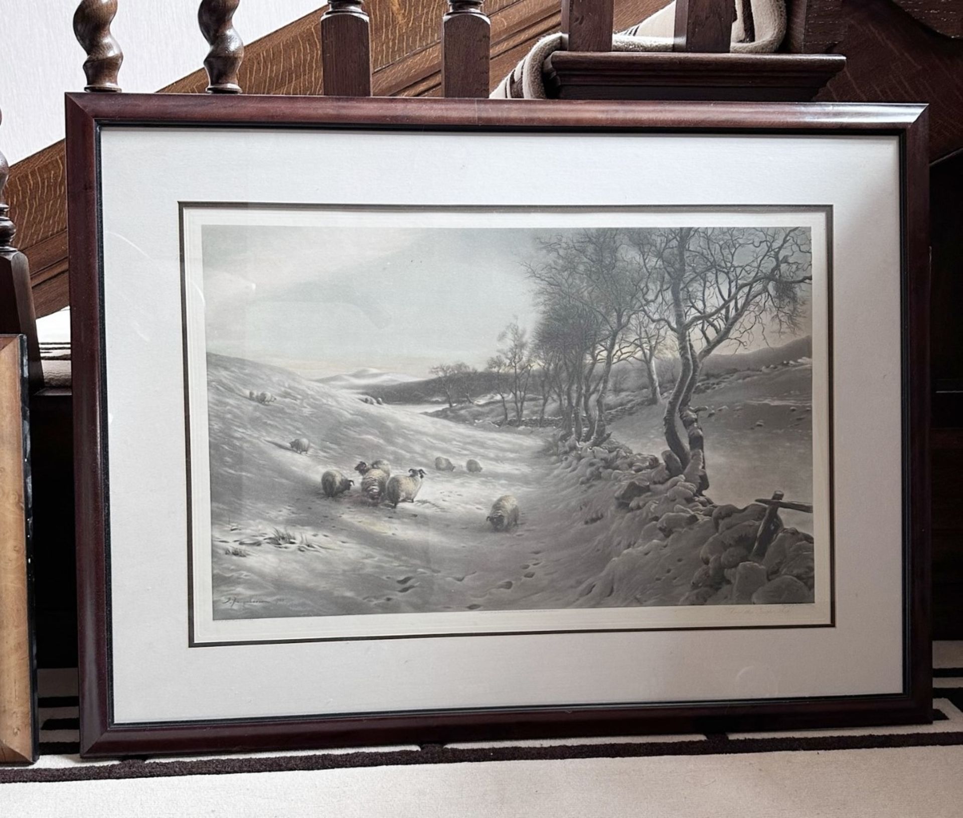 1 x JOSEPH FARQUHARSON (1846-19350) "Through The Crisp Air" Mounted And Framed