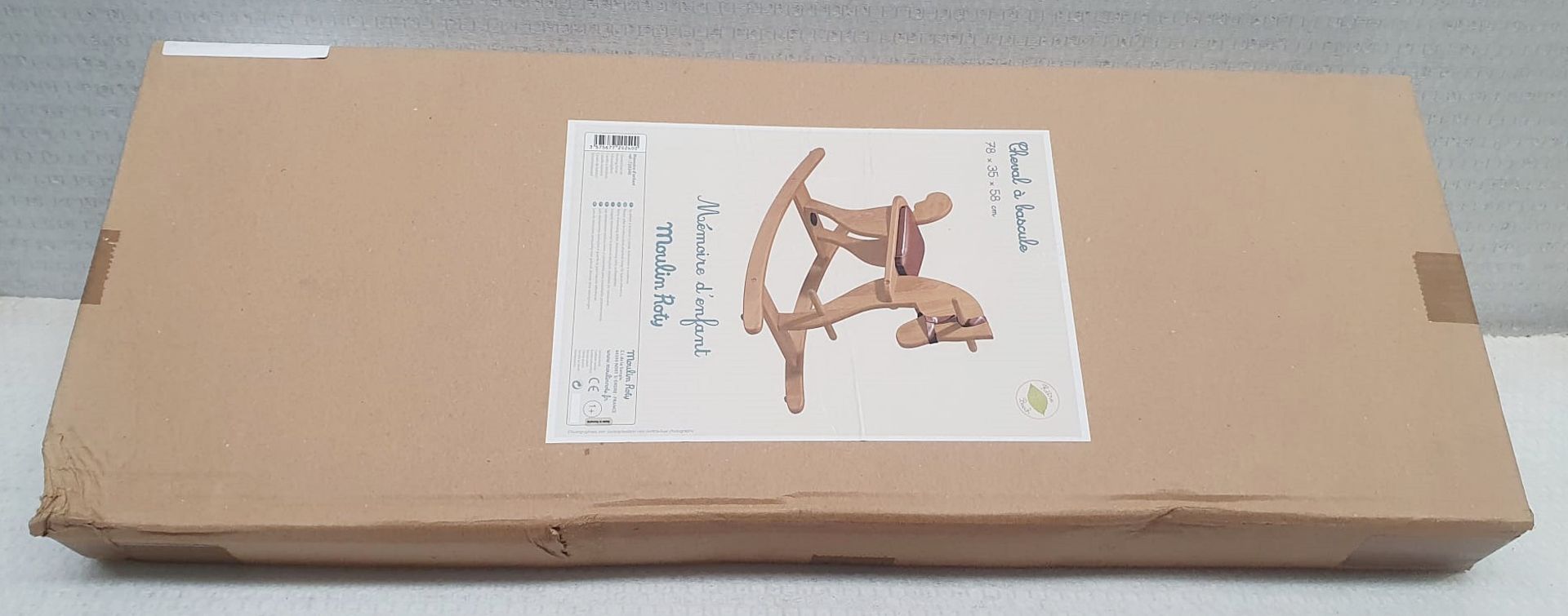 1 x MOULIN ROTY Luxury Wooden Rocking Horse - Original Price £129.00 - Unused Boxed Stock - Ref: - Image 4 of 5