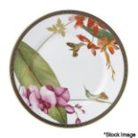 1 x WEDGWOOD 20Cm Hummingbird Plate - Fine Bone China Finished With 22-Carat Gold - New/Boxed -