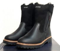 1 x Pair of Designer Olang Women's Winter Boots - Debora 81 Nero - Euro Size 39 - New Boxed