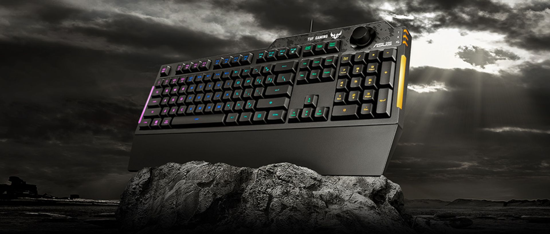 1 x Asus TUF K1 RGB Gaming Keyboard - Brand New and Boxed - Features Volume Control, Side Light - Image 5 of 8